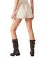 Фото #2 товара Women's Faux The Record Leather Shorts