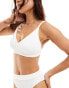 Фото #1 товара Lindex Kelly bralette bikini top in white