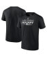 Фото #1 товара Men's Black Tampa Bay Lightning Alternate Wordmark T-shirt