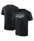 ფოტო #1 პროდუქტის Men's Black Tampa Bay Lightning Alternate Wordmark T-shirt