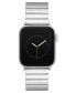 Фото #2 товара Ремешок для часов WITHit мужской браслет из нержавеющей стали Silver-Tone совместимый с Apple Watch 42/44/45/Ultra/Ultra 2