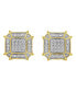 ფოტო #2 პროდუქტის Men's Diamond (1/6 ct.t.w.) Earring in 10K Yellow Gold