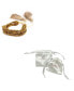 Gold-Tone Bead Multi Strand Bracelet Adjustable Tassel Ends Bracelet