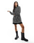 Фото #2 товара New Look mini shirt dress in black pattern