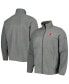 Фото #1 товара Men's Charcoal Washington State Cougars Flanker III Fleece Team Full-Zip Jacket