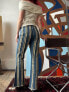 Labelrail x Lara Adkins – Jeans in Blau mit niedrigem Bund und ausgefransten Details