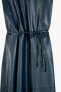 Belted leather dress - limited edition