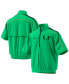 Men's Green Miami Hurricanes Miami Nights Strategy Half-Zip Short Sleeve Jacket