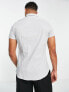 ASOS DESIGN stretch slim fit work shirt in white