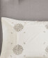 Фото #5 товара Malia Embroidered Cotton 4-Pc. Duvet Cover Set, King/California King