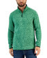 Фото #1 товара Men's Quarter-Zip Fleece Sweater, Created for Macy's