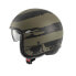 Карбоновый открытый мотоциклетный шлем PREMIER HELMETS 23 Vintage US Mily BM 22.06 Черно-зеленый, M - фото #5