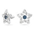 Swarovski Damen Ohrringe Ohrstecker Stella Verschiedene Schliffe, Blau, Rhodiniert 5639188