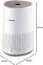 Фото #7 товара Philips 600 Series Air Purifier. Ultra-Quiet and Energy Efficient for Allergy Sufferers. HEPA Filter Removes 99.97% of Pollutants. For Rooms up to 44 m2. App-Controlled. White (AC0650/10)
