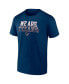 Фото #3 товара Men's Navy Houston Texans We Are Texans Heavy Hitter T-shirt