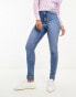 Фото #8 товара New Look lift and shape skinny jeans in mid blue