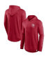 Фото #2 товара Men's Crimson Oklahoma Sooners Photo Finish Hoodie Long Sleeve T-shirt