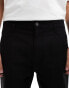 ONLY & SONS straight leg carpenter trousers in black