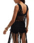 ASOS DESIGN knitted crochet vest in black Черный, S - EU 36-38 - фото #2