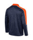 Фото #3 товара Men's Navy Virginia Cavaliers Marled Half-Zip Jacket