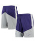 Men's Purple, Gray Kansas State Wildcats Performance Player Shorts Purple, Gray, M - фото #1