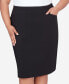 ფოტო #5 პროდუქტის Plus Size Classic Stretch Waist Skirt