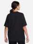 Фото #7 товара Nike mini swoosh boyfriend t-shirt in black