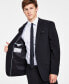 Фото #4 товара Men's Skinny Fit Wrinkle-Resistant Wool-Blend Suit Separate Jacket, Created for Macy's