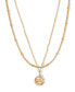 Фото #1 товара Girls Crew crystal Opalescent Celestial Luna Love Layered Necklace