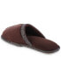 ფოტო #5 პროდუქტის Men's Memory Foam Microsuede Titus Scuff Slippers