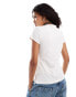 Фото #4 товара Weekday Milly super soft slim fit t-shirt in white