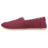 Фото #3 товара TOMS Alpargata Canvas Slip On Womens Red Flats Casual 10017715T