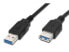 Фото #2 товара M-CAB 7001167 - 1.8 m - USB A - USB A - USB 3.2 Gen 1 (3.1 Gen 1) - Male/Female - Black