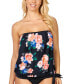 Фото #2 товара Island Escape 259750 Women Kauai Bloom Coral Gables Tankini Top Swimwear Size 6