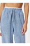 Фото #14 товара Geniş Paça Keten Pantolon Çift Bel Detaylı Cepli Bol Kalıp