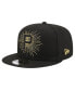 Men's Black Pittsburgh Pirates Metallic Logo 9FIFTY Snapback Hat