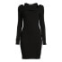 Madden NYC Juniors Cutout Mini Dress Women's Black Crew Neck Long Sleeve XL