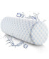 Memory Foam Bolster Neck Roll Pillow for Support & Pain Relief with Cooling Cover - Firm