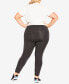 Фото #3 товара Plus Size Pima High Rise Tall Length Legging Pant