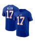 Фото #1 товара Men's Josh Allen Royal Buffalo Bills Player Name and Number T-shirt