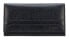 Женский кожаный кошелек черный Black W-2025