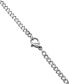 ფოტო #4 პროდუქტის Men's Cubic Zirconia Sword 24" Pendant Necklace in Stainless Steel