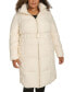 ფოტო #1 პროდუქტის Plus Size Belted Hooded Puffer Coat