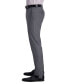 Фото #2 товара J.M. Men's Subtle Grid Slim Fit Flat Front Suit Pant