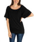 ფოტო #1 პროდუქტის Loose Fit Dolman with Wide Sleeves Top