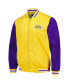 Фото #3 товара Men's Yellow Los Angeles Lakers Full-Zip Bomber Jacket