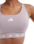 adidas Training PWR mid-support sports bra in lilac