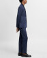ფოტო #4 პროდუქტის Men's Super Slim-Fit Printed Suit Pants
