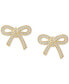 Diamond Bow Earrings (1/4 ct. t.w.) in 14k Gold, Rose Gold, or White Gold, Created for Macy's