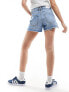 Фото #5 товара Stradivarius ripped denim short in medium blue